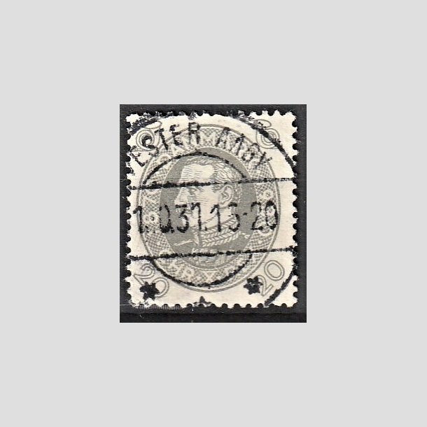 FRIMRKER DANMARK | 1930 - AFA 191 - Chr. X 60 r 20 re gr - Lux Stemplet "VESTER AABY"