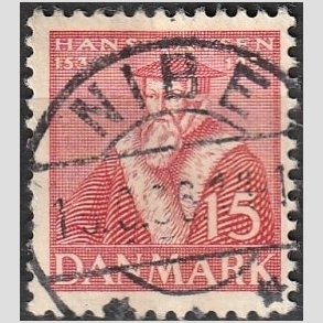 FRIM�RKER DANMARK | 1936 - AFA 232 - Reformationen 15 �re r�d - Lux Stemplet 