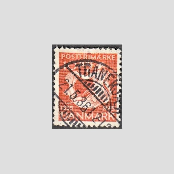 FRIMRKER DANMARK | 1935 - AFA 225 - H. C. Andersen 10 re orange - Lux Stemplet "TRANEKJR"