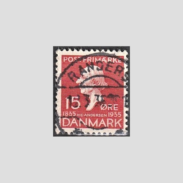 FRIMRKER DANMARK | 1935 - AFA 226 - H. C. Andersen 15 re rd - Lux Stemplet "RANDERS"