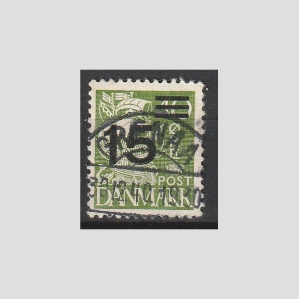 FRIMRKER DANMARK | 1940 - AFA 263a - 15/40 res Provisorier grn Type II - Lux Stemplet "GRENAA"