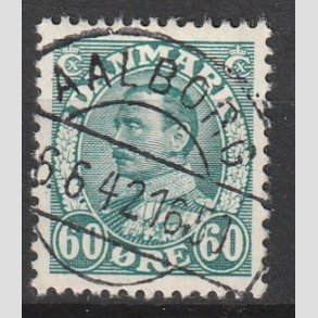 FRIMRKER DANMARK | 1934 - AFA 210 - Chr. X 60 re blgrn - Lux Stemplet 