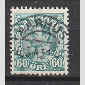 FRIMRKER DANMARK | 1934 - AFA 210 - Chr. X 60 re blgrn - Lux Stemplet 
