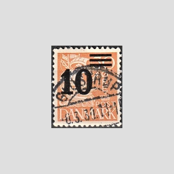 FRIMRKER DANMARK | 1934 - AFA 222 - 10/30 re orangegul provisorier - Lux Stemplet "GLOSTRUP"