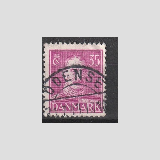 FRIMRKER DANMARK | 1942-44 - AFA 279 - Chr. X 35 re rdlilla - Lux Stemplet "ODENSE"