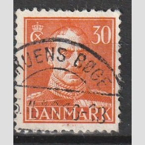 FRIMRKER DANMARK | 1942-44 - AFA 278 - Chr. X 30 re orange - Lux Stemplet 