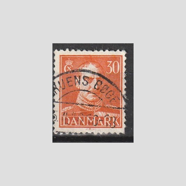 FRIMRKER DANMARK | 1942-44 - AFA 278 - Chr. X 30 re orange - Lux Stemplet "FRUENS BGE"