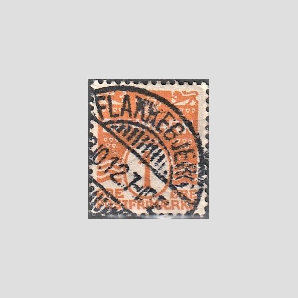 FRIMRKER DANMARK | 1905-06 - AFA 42 - Blgelinie 1 re orange - Lux Stemplet "FLAKKEBJERG"