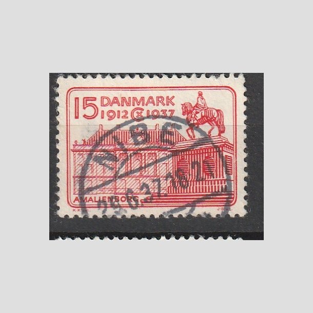 FRIMRKER DANMARK | 1937 - AFA 241 - Chr. X 25 re jubilum 15 re rd - Lux Stemplet "NIBE"