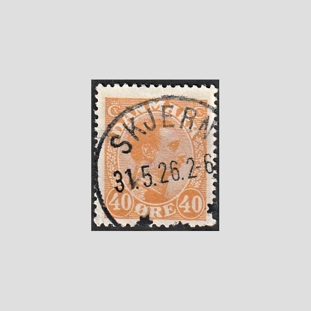 FRIMRKER DANMARK | 1925-26 - AFA 150 - Chr. X 40 re orange - Lux Stemplet "SKJERN"