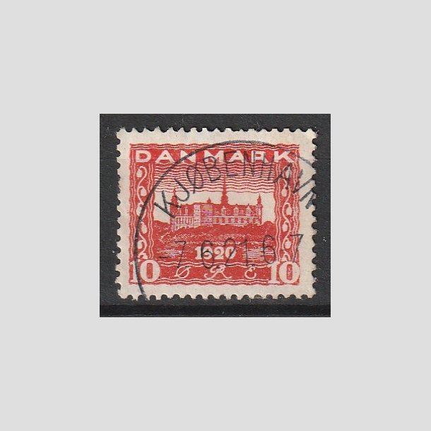 FRIMRKER DANMARK | 1920-21 - AFA 112 - Genforening 10 re rd - Stemplet "KJBENHAVN"
