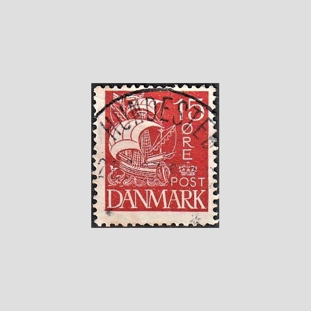 FRIMRKER DANMARK | 1927 - AFA 169 - Karavel 15 re rd - Lux Stemplet "HUNDESTED"