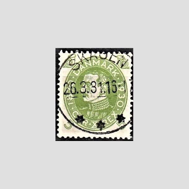 FRIMRKER DANMARK | 1930 - AFA 186 - Chr. X 60 r 5 re lysgrn - Lux Stemplet "SKAGEN"