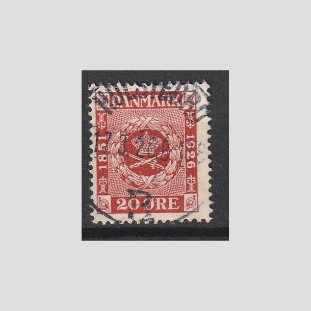 FRIMRKER DANMARK | 1926 - AFA 155 - Frimrkets 75 rs jubilum 20 re rd - Lux Stemplet "HOLSTEBRO"