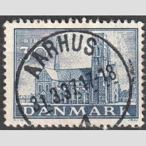 FRIM�RKER DANMARK | 1936 - AFA 233 - Reformationen 30 �re bl� - Lux Stemplet 