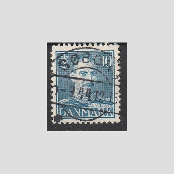 FRIMRKER DANMARK | 1942-44 - AFA 280 - Chr. X 40 re bl - Lux Stemplet "SBORG"