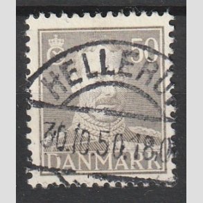 FRIMRKER DANMARK | 1945 - AFA 289 - Chr. X 50 re gr - Lux Stemplet 