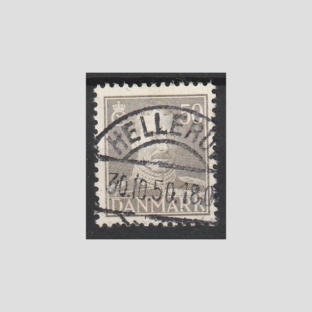 FRIMRKER DANMARK | 1945 - AFA 289 - Chr. X 50 re gr - Lux Stemplet "HELLERUP"