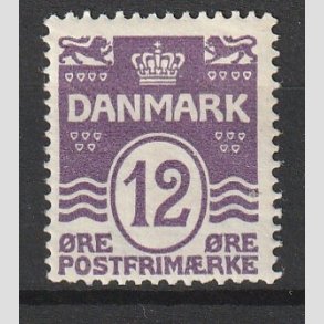 FRIM�RKER DANMARK | 1926-30 - AFA 168 - B�lgelinie 12 �re violet - Ubrugt