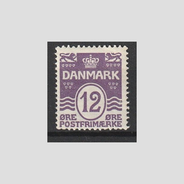 FRIMRKER DANMARK | 1926-30 - AFA 168 - Blgelinie 12 re violet - Ubrugt