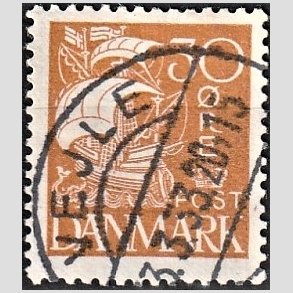 FRIM�RKER DANMARK | 1927 - AFA 172 - Karavel 30 �re gul - Lux Stemplet 