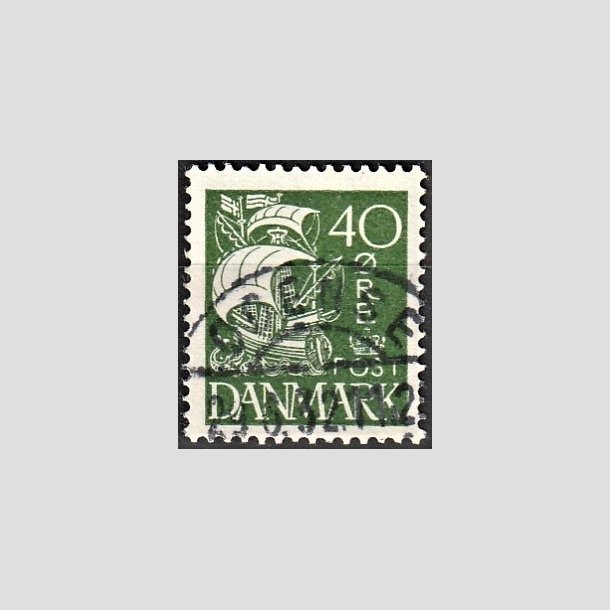 FRIMRKER DANMARK | 1927 - AFA 174 - Karavel 40 re grn - Lux Stemplet "ODENSE"