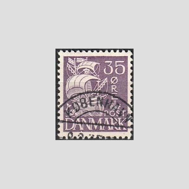 FRIMRKER DANMARK | 1933 - AFA 207 - Karavel 35 re violet Type I - Lux Stemplet "KBENHAVN"