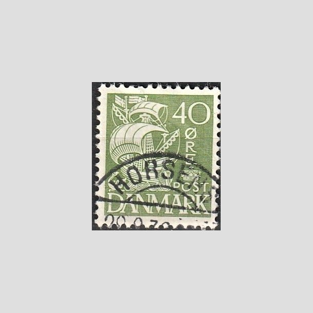 FRIMRKER DANMARK | 1933 - AFA 208 - Karavel 40 re grn Type I - Lux Stemplet "HORSENS"