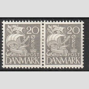FRIMRKER DANMARK | 1933 - AFA 204 - Karavel 20 re gr Type I i par - Ubrugt