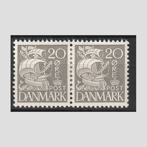 FRIMRKER DANMARK | 1933 - AFA 204 - Karavel 20 re gr Type I i par - Ubrugt