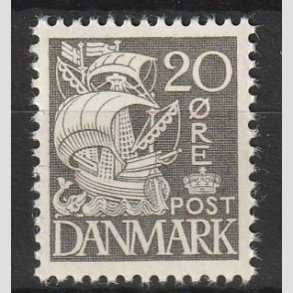 FRIMRKER DANMARK | 1937-40 - AFA 204a - Karavel 20 re gr Type II - Postfrisk
