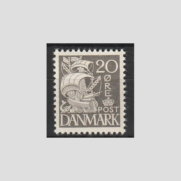 FRIMRKER DANMARK | 1937-40 - AFA 204a - Karavel 20 re gr Type II - Postfrisk