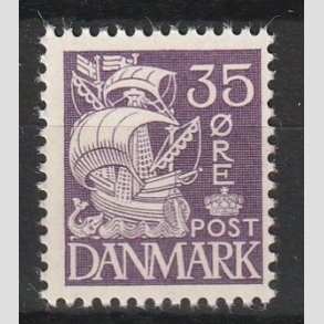 FRIMRKER DANMARK | 1937-40 - AFA 207a - Karavel 35 re violet Type II - Postfrisk