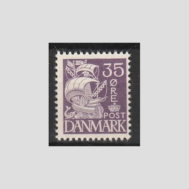 FRIMRKER DANMARK | 1937-40 - AFA 207a - Karavel 35 re violet Type II - Postfrisk