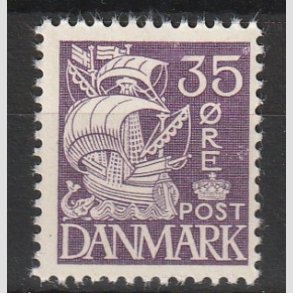 FRIMRKER DANMARK | 1937-40 - AFA 207a - Karavel 35 re violet Type II - Postfrisk