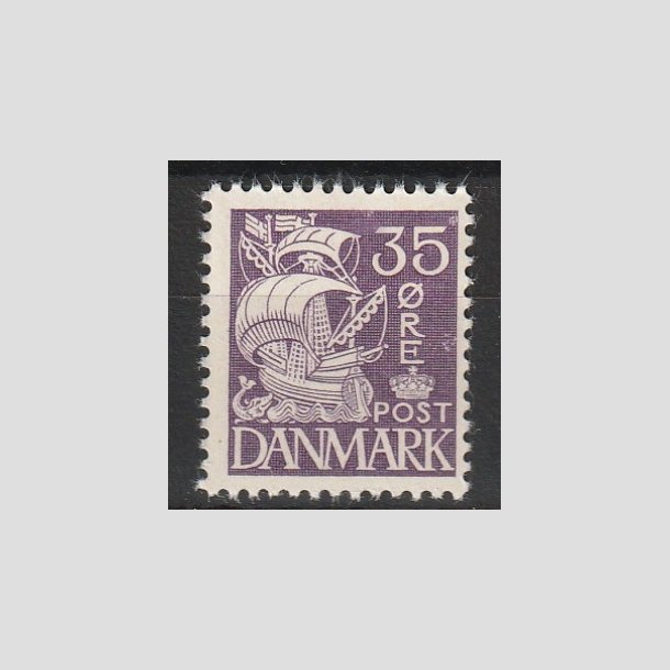 FRIMRKER DANMARK | 1937-40 - AFA 207a - Karavel 35 re violet Type II - Postfrisk