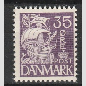 FRIMRKER DANMARK | 1937-40 - AFA 207a - Karavel 35 re violet Type II - Postfrisk