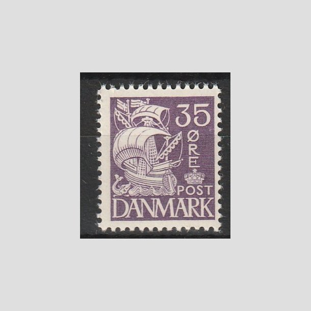 FRIMRKER DANMARK | 1937-40 - AFA 207a - Karavel 35 re violet Type II - Postfrisk