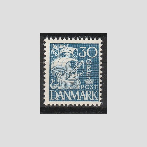 FRIMRKER DANMARK | 1937-40 - AFA 215a - Karavel 30 re bl Type II - Postfrisk