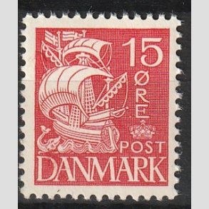 FRIMRKER DANMARK | 1937-40 - AFA 203a - Karavel 15 re rd Type II - Postfrisk