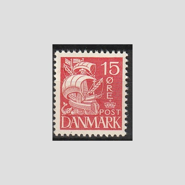 FRIMRKER DANMARK | 1937-40 - AFA 203a - Karavel 15 re rd Type II - Postfrisk