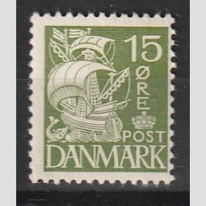 FRIMRKER DANMARK | 1940 - AFA 257 - Karavel 15 re grn Type II - Postfrisk