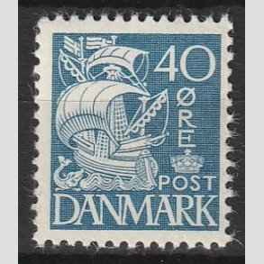 FRIMRKER DANMARK | 1940 - AFA 260 - Karavel 40 re bl Type II - Postfrisk