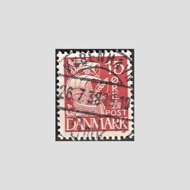 FRIMRKER DANMARK | 1937-40 - AFA 203a - Karavel 15 re rd Type II - Lux Stemplet "KBENHAVN"