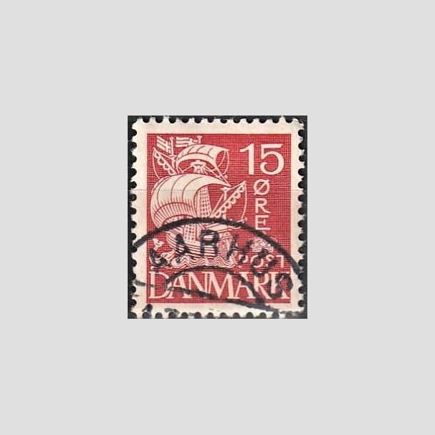 FRIMRKER DANMARK | 1937-40 - AFA 203b - Karavel 15 re rd Type II - Lux Stemplet "AARHUS"