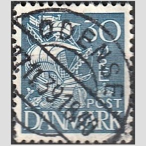 FRIM�RKER DANMARK | 1934 - AFA 215 - Karavel 30 �re bl� Type I - Lux Stemplet 