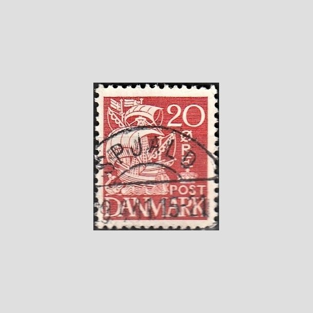 FRIMRKER DANMARK | 1940 - AFA 258 - Karavel 20 re rd Type II - Lux Stemplet "SPJALD"