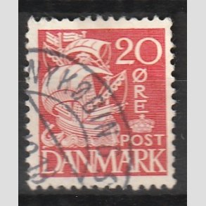 FRIM�RKER DANMARK | 1940 - AFA 258 - Karavel 20 �re r�d Type II - Lux Stemplet 
