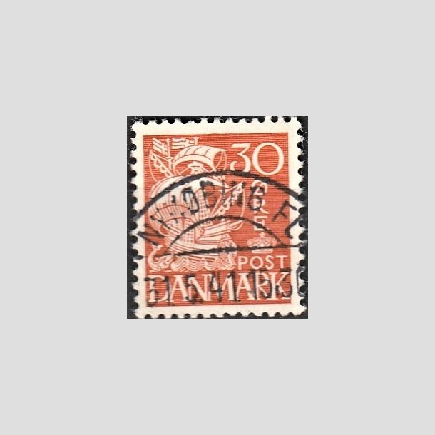 FRIMRKER DANMARK | 1940 - AFA 259 - Karavel 30 re orange Type II - Lux Stemplet "NYKBING FL"