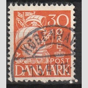 FRIM�RKER DANMARK | 1940 - AFA 259 - Karavel 30 �re orange Type II - Lux Stemplet 